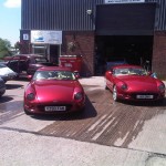 TVR’s – One we repaired electrical issues and running problems, the other we repaired paintwork.
